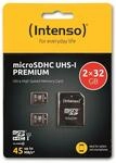 INTENSO Micro SDHX-Card 3423482, 2x 32 GB, Class 10