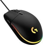 LOGITECH Gamingmaus G203 Lightsync schwarz