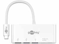 goobay 62097, GOOBAY USB-C Multiport-Adapter 62097, mit Kartenleser, 3xUSB, MircoSD,