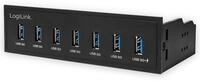 LOGILINK USB3.0 Einbau-Hub UA0342, 7x USB-A, 5,25"