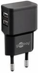 GOOBAY USB-Lader 44951, 2-fach, 2,4 A, 12 W, schwarz