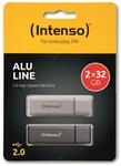 INTENSO USB-Stick Alu Line 3521480 USB 2.0 32GB 2er Pack