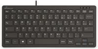 MEDIARANGE Kompakt-Tastatur MROS112, Flache Tasten, QWERTZ, schwarz