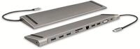 LOGILINK USB 3.2 Docking-Station UA0373, USB-C, USB-Port, PD, silver