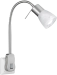TRIO LED-Steckerleuchte Levisto 891010107 nickel-matt, inkl. E14 LED 4,9 W, 470...