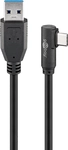 GOOBAY USB 3.0 Kabel 66502 A/C 90&deg; 1,5m schwarz