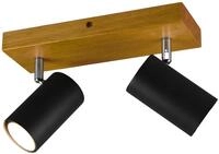 TRIO Deckenleuchte Marley 812400232 schwarz, 2 x GU10, max. je 35 W