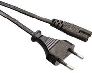 GOOBAY Euro-Netzkabel, 5 m, schwarz
