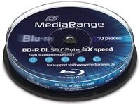 MEDIARANGE Blu-ray Disc BD-R 50 GB, Spindel, 10 St&uuml;ck