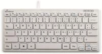 MEDIARANGE USB-Tastatur MROS113, kompakt, flache Tasten, QWERTZ, wei&szlig;