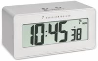 TFA Digitaler Funkwecker Change, wei&szlig;, Temperatur, Luftfeuchte