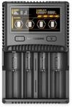 NITECORE Ladeger&auml;t SC4, 4-Schacht, f&uuml;r Li-Ion, Ni-MH, Ni-Cd, Li-FEPO4