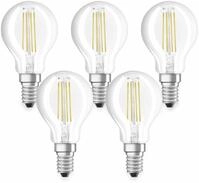 OSRAM LED-Lampe BASE CLASSIC P, E14, EEK: E, 4 W, 470 lm, 2700 K, 5 Stk.