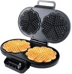 STEBA Doppel Waffeleisen WE 2, 2x5 Herzwaffeln, &Oslash;15,5cm, antihaftbeschichtung