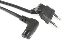 GOOBAY Euro-Netzkabel, schwarz, 2 m
