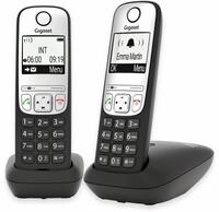 GIGASET DECT-Telefon A690 Duo, schwarz