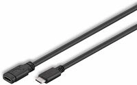 GOOBAY USB-C 3.1 Super-Speed Verl&auml;ngerung 45393, C/C, 1 m, schwarz