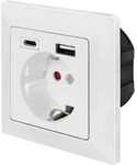 LOGILINK Unterputz-Steckdose PA0262 USB-A USB-C