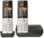 GIGASET Telefon Comfort 500A Duo, silber-schwarz