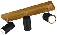 TRIO Deckenleuchte Marley 812400332 schwarz, 3 x GU10, max. je 35 W