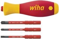 WIHA Schraubendreher mit Bithalter Set, 43449, SoftFinish&reg; slimVario&reg; electric,