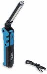 BGS TECHNIC LED-Knicklampe 85334, 3,7V, 2000 mAh, klappbar, blau/schwarz