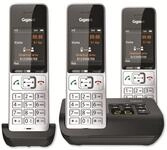 GIGASET Telefon Comfort 500A, trio, silber-schwarz