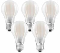OSRAM LED-Lampe BASE CLAS A, E27, EEK: E, 7W, 806 lm, 2700 K, 5 Stk. matt