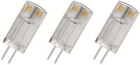 OSRAM LED-Lampe, EEK: F, G4, 0,9 W, 100 lm, 2700 K, 3er Set