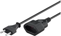 GOOBAY Euro-Verl&auml;ngerung, 3 m, schwarz