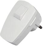 KOPP Schutzkontakt-Stecker 170402006, mit Schalter, wei&szlig;