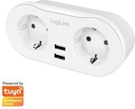 LOGILINK Funksteckdose SH0102, 2-fach, 2x USB, Smart