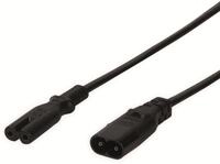 LOGILINK Doppelnutverl&auml;ngerung 2 m, schwarz