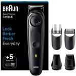 BRAUN Barttrimmer Series 5 BT5430, 40 L&auml;ngenschritte, Nass & Trocken, Schwarz