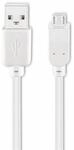 GOOBAY USB 2.0 Hi-Speed Anschlusskabel A/Micro-B 95143, 1,8 m, wei&szlig;