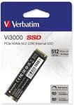 VERBATIM M.2 2280 SSD Vi3000, PCIe 3.0, 512 GB
