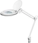 GOOBAY LED-Klemm-Lupenleuchte, 8 W, 650 lm, 1,75x Vergr&ouml;&szlig;erung, wei&szlig;