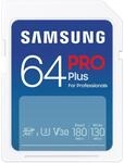 SAMSUNG SDXC-Speicherkarte PRO Plus (2023) 64GB, Klasse 3