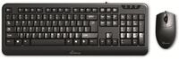 MEDIARANGE USB-Tastatur- und Maus-Set MROS108, QWERTZ, schwarz