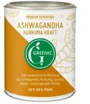 Greenic Ashwagandha Kurkuma Kraft Trinkpulver bio