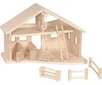 HOLZTIGER Stall mit Seilwinde