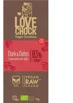 Lovechock Tafel Dattel Dunkle Schokolade 83% bio