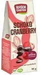 Rosengarten Cranberries in Zartbitterschokolade bio