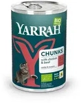 Yarrah Katze Duo Br&ouml;ckchen - Huhn mit Rind bio 405g
