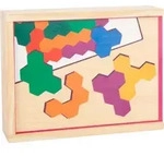 Small Foot Lernspiel Holzpuzzle Hexagon