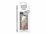 BIBS Schnuller Supreme 2er Pack Silikon Blush+Ivory 6-36m