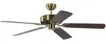 Deckenventilator Potkuri Messing antik / Mahagoni