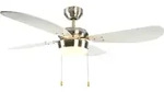Deckenventilator Classic 105 cm Nickel / Wei&szlig;