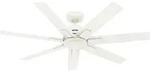 DC Deckenventilator Sahira Wei&szlig; mit Fernbedienung