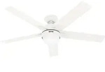 Deckenventilator Zeal Wei&szlig; mit Licht & Fernbedienung